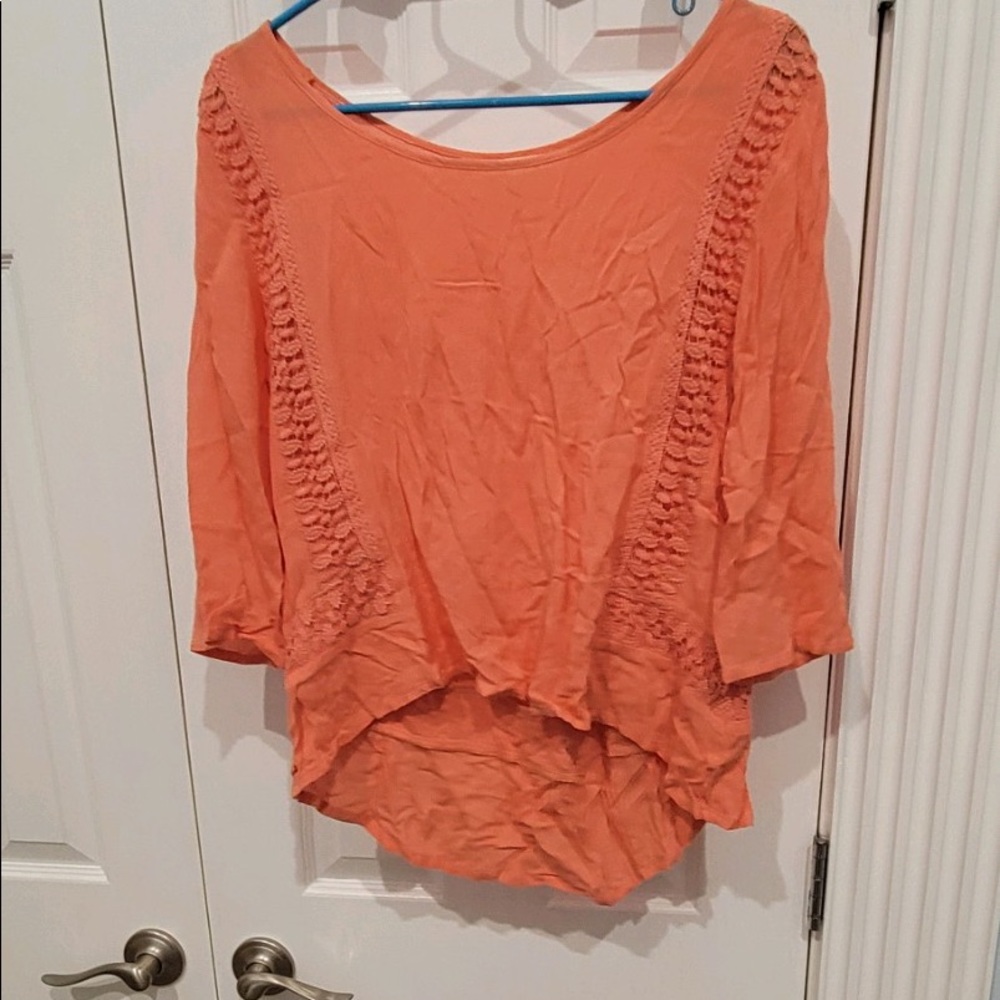 Francesca’s shirt, coral color, size small